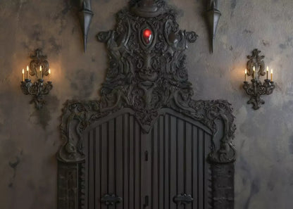 Vampire Bedroom Wall Ii 7’X5’ Ultracloth (84 X 60 Inch) Backdrop
