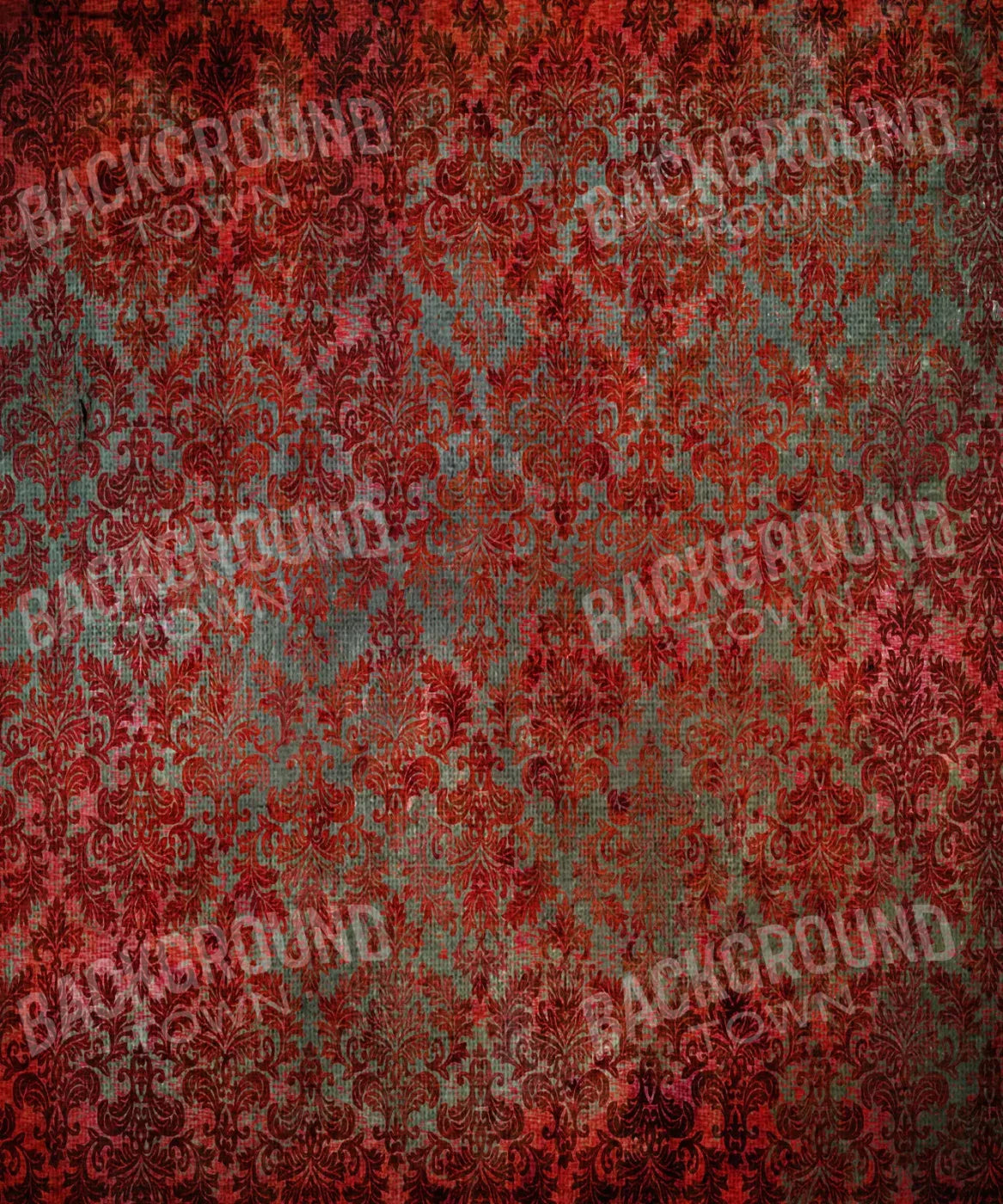 Red Damask Backdrop for Photography