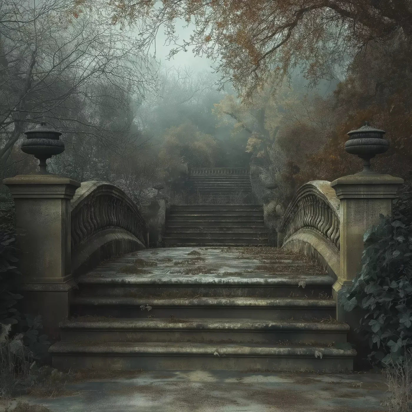 Victorian Arch Bridge 10’x10’ UltraCloth (120 x 120 inch) Backdrop