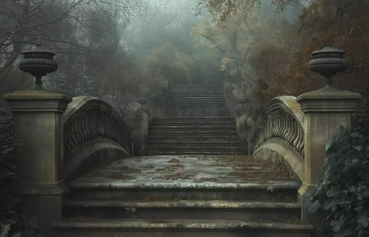 Victorian Arch Bridge 14’x9’ UltraCloth (168 x 108 inch) Backdrop