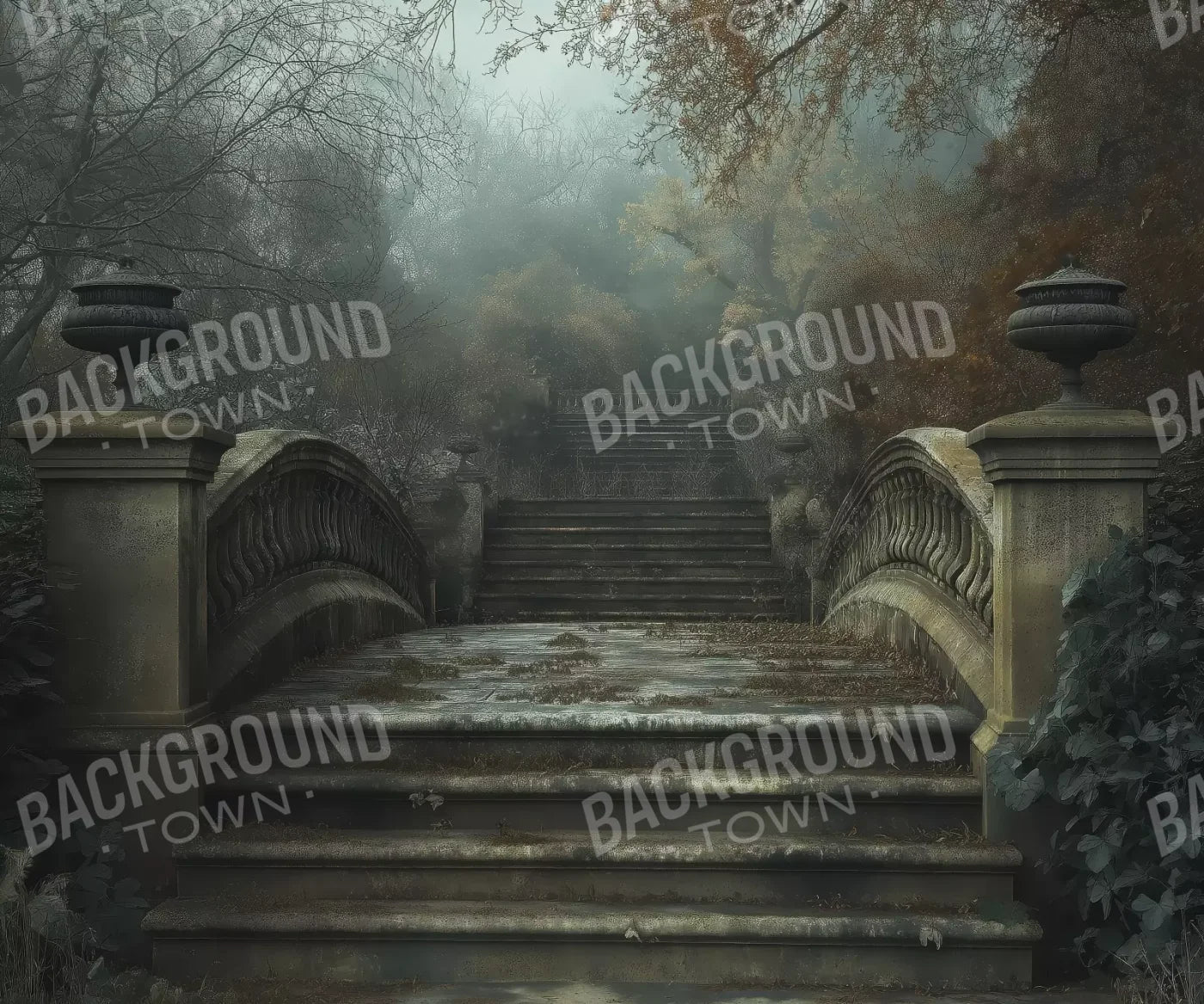 Victorian Arch Bridge 5’x4’2 Fleece (60 x 50 inch) Backdrop