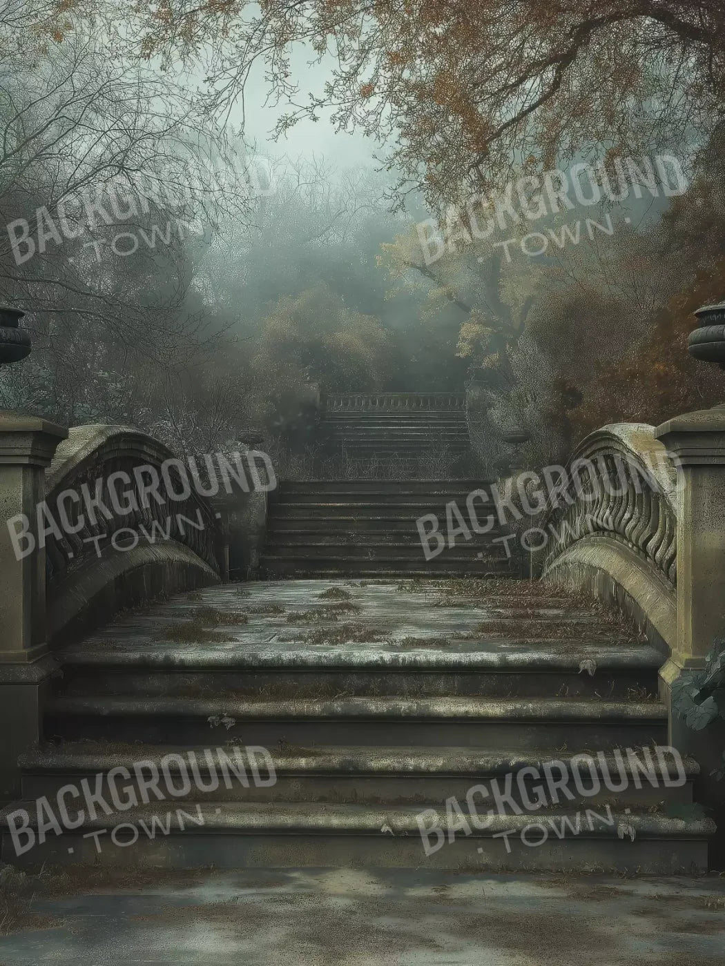 Victorian Arch Bridge 6’x8’ Fleece (72 x 96 inch) Backdrop