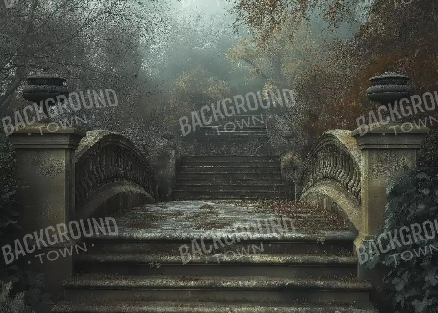 Victorian Arch Bridge 7’x5’ UltraCloth (84 x 60 inch) Backdrop