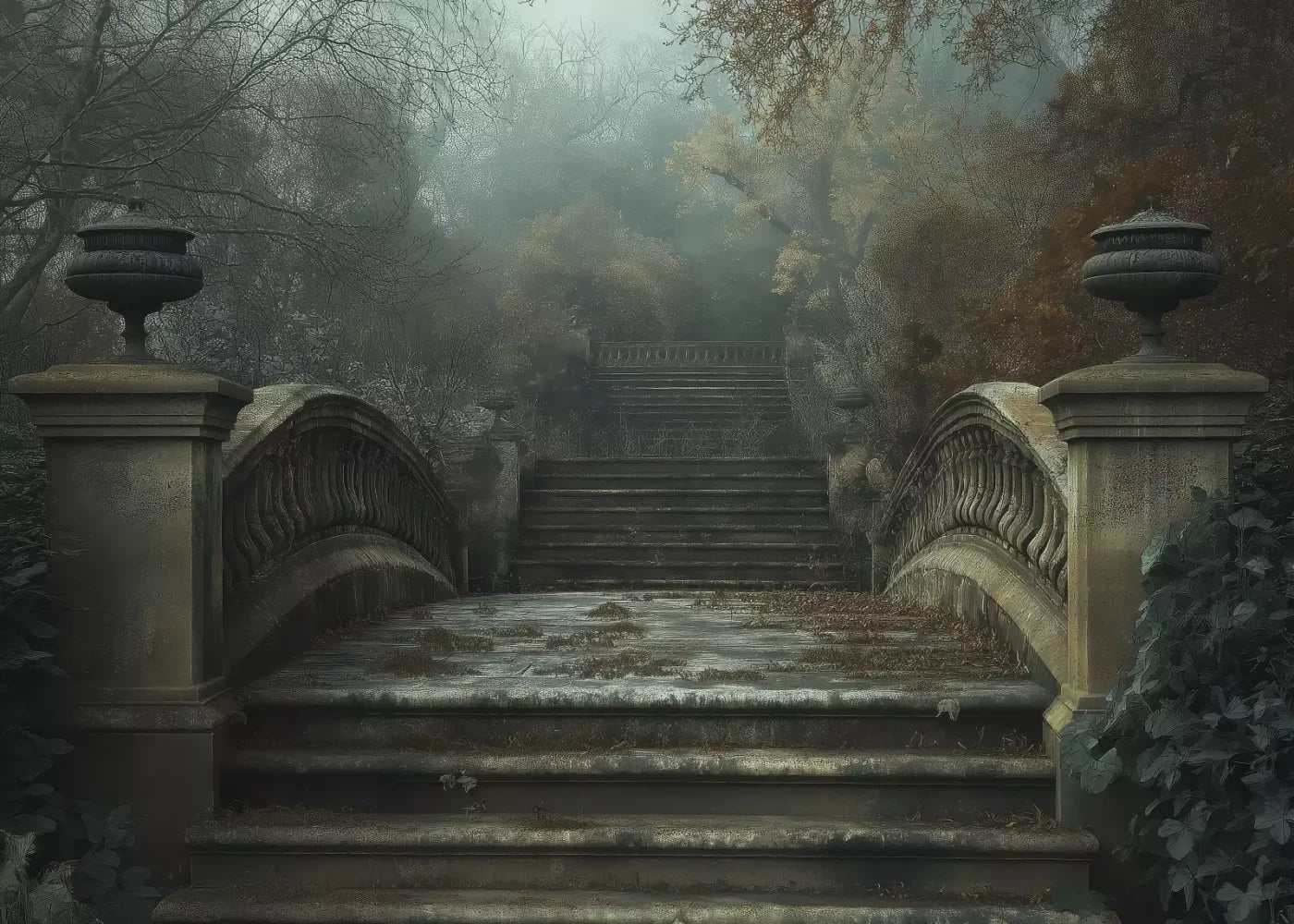 Victorian Arch Bridge 7’x5’ UltraCloth (84 x 60 inch) Backdrop