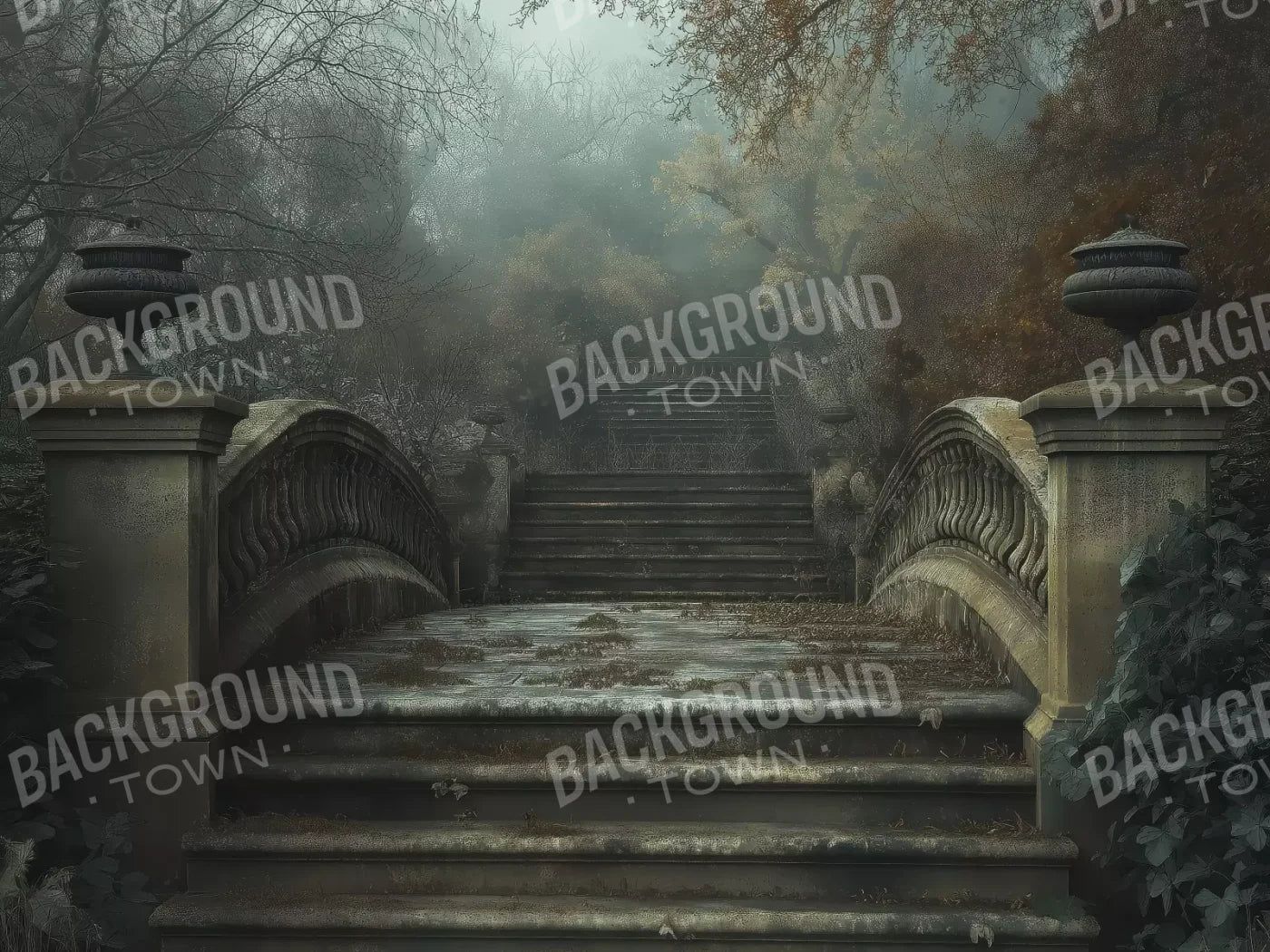 Victorian Arch Bridge 8’x6’ Fleece (96 x 72 inch) Backdrop
