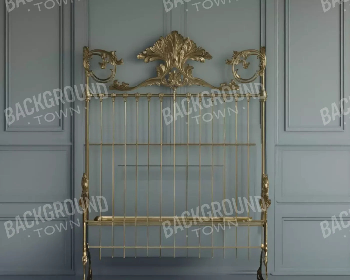 Victorian Bedroom Wall 10’X8’ Fleece (120 X 96 Inch) Backdrop