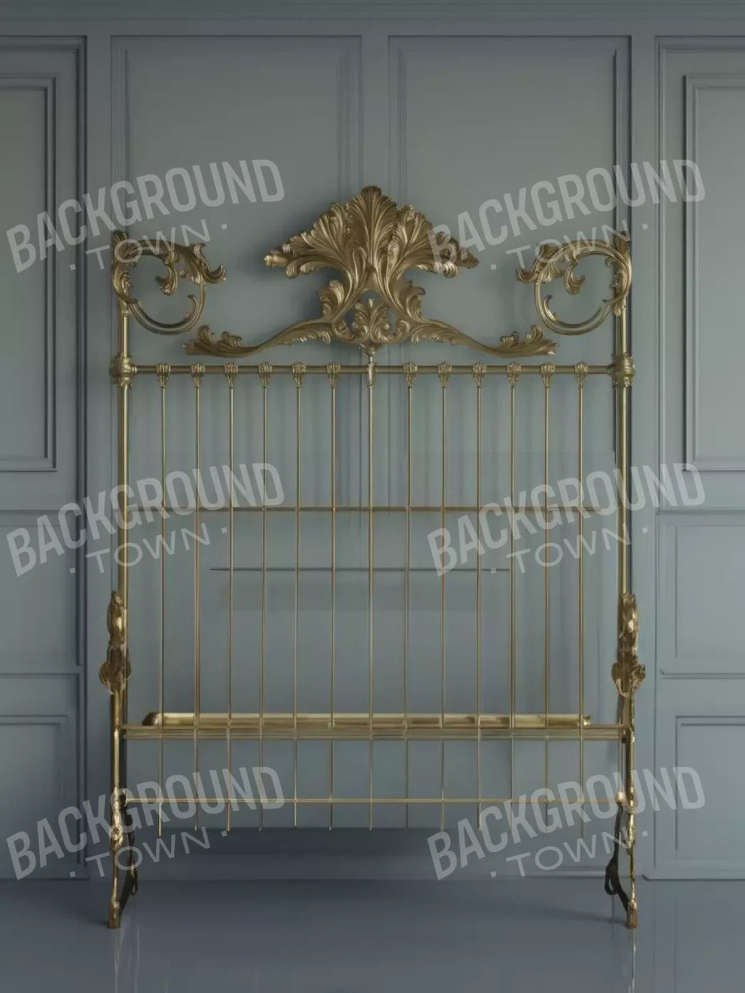 Victorian Bedroom Wall 5’X6’8 Fleece (60 X 80 Inch) Backdrop