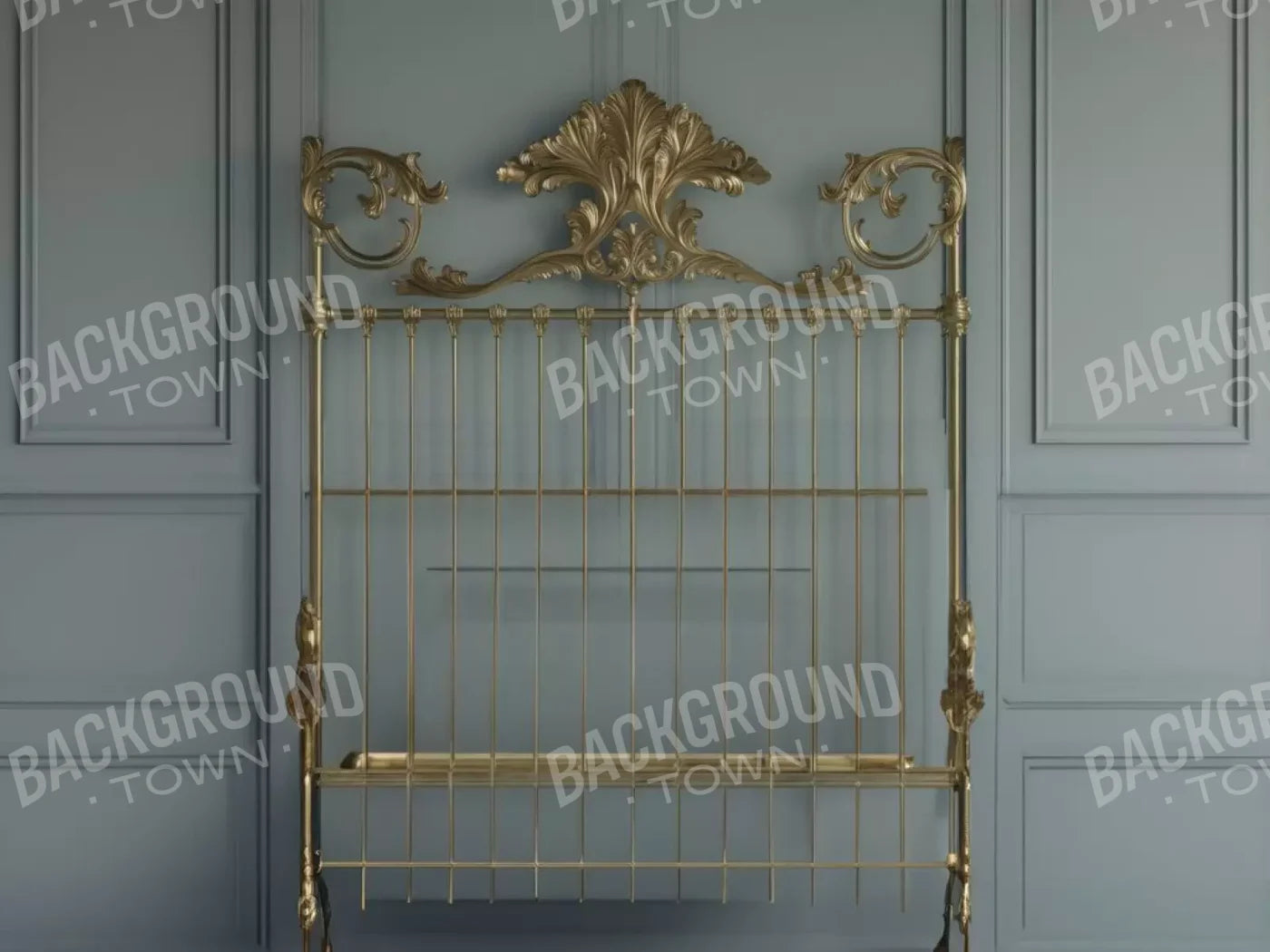 Victorian Bedroom Wall 6’8X5’ Fleece (80 X 60 Inch) Backdrop