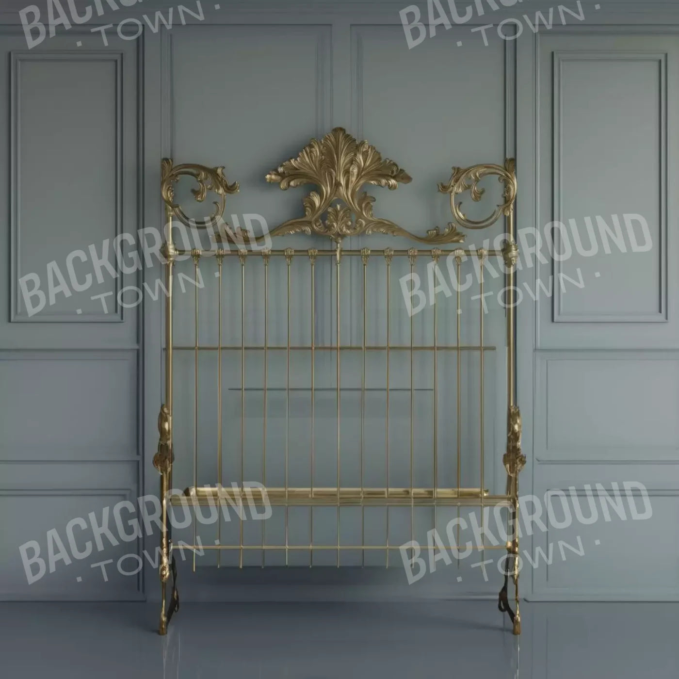 Victorian Bedroom Wall 8’X8’ Fleece (96 X Inch) Backdrop