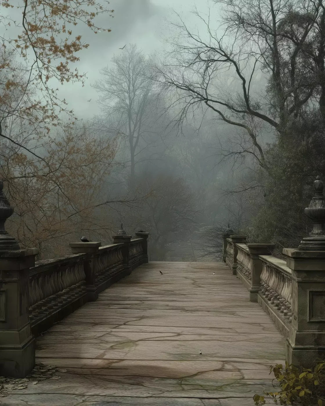 Victorian Bridge 8’x10’ Fleece (96 x 120 inch) Backdrop