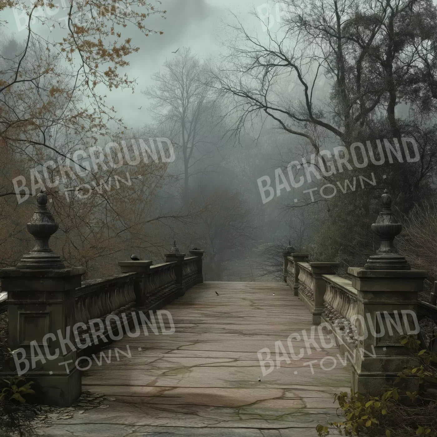 Victorian Bridge 8’x8’ Fleece (96 x 96 inch) Backdrop