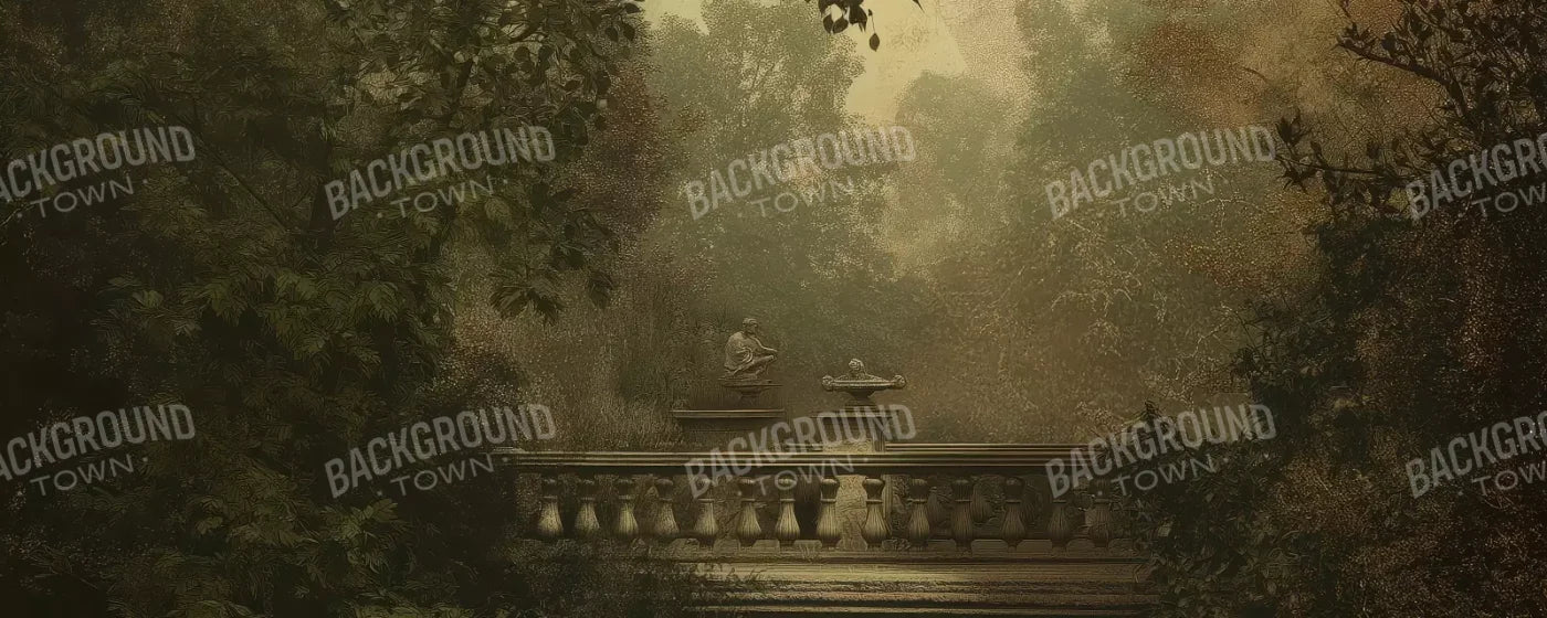 Victorian Bridge Over Water 20’x8’ UltraCloth (240 x 96 inch) Backdrop