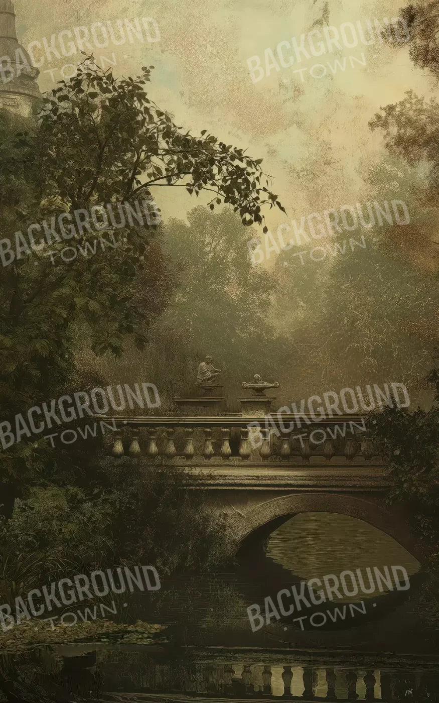 Victorian Bridge Over Water 5’x8’ UltraCloth (60 x 96 inch) Backdrop