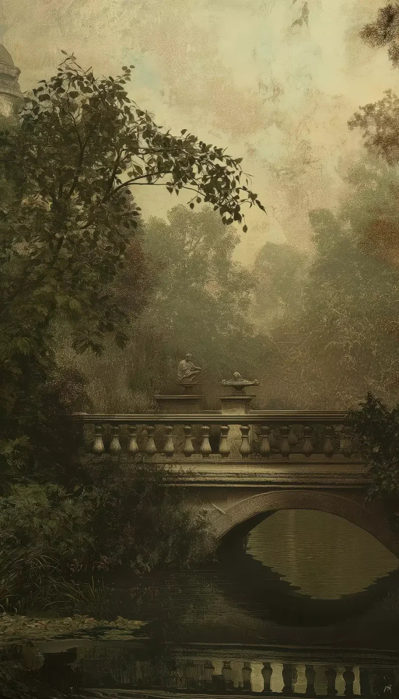 Victorian Bridge Over Water 8’x14’ UltraCloth (96 x 168 inch) Backdrop