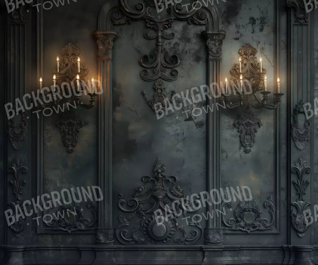 Victorian Candle Sconces 5’x4’2 Fleece (60 x 50 inch) Backdrop