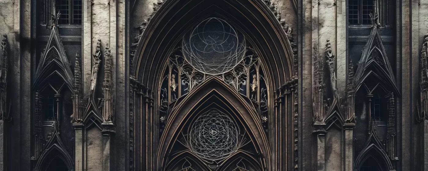 Victorian Castle Entrance 20’x8’ UltraCloth (240 x 96 inch) Backdrop
