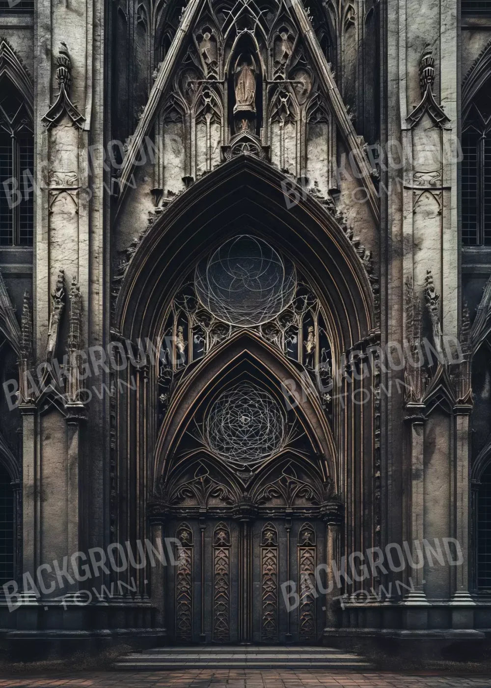 Victorian Castle Entrance 5’x7’ UltraCloth (60 x 84 inch) Backdrop