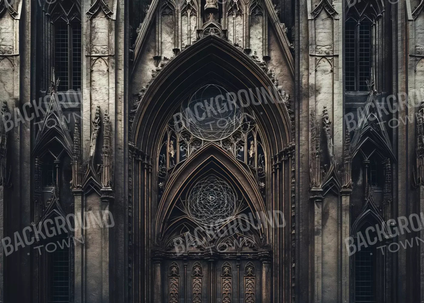 Victorian Castle Entrance 7’x5’ UltraCloth (84 x 60 inch) Backdrop