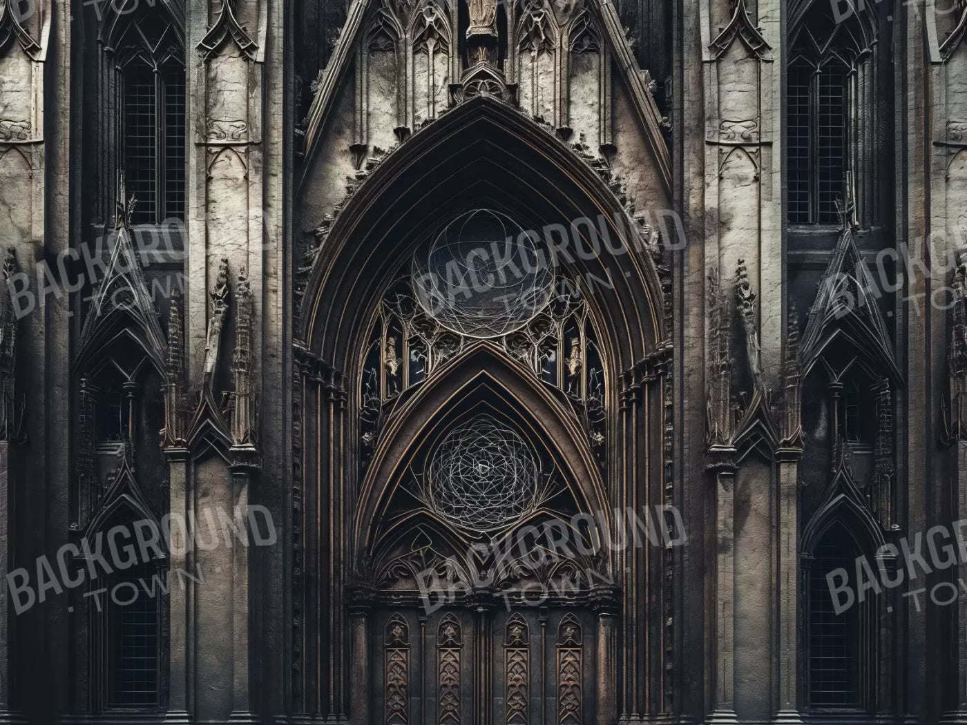 Victorian Castle Entrance 8’x6’ Fleece (96 x 72 inch) Backdrop