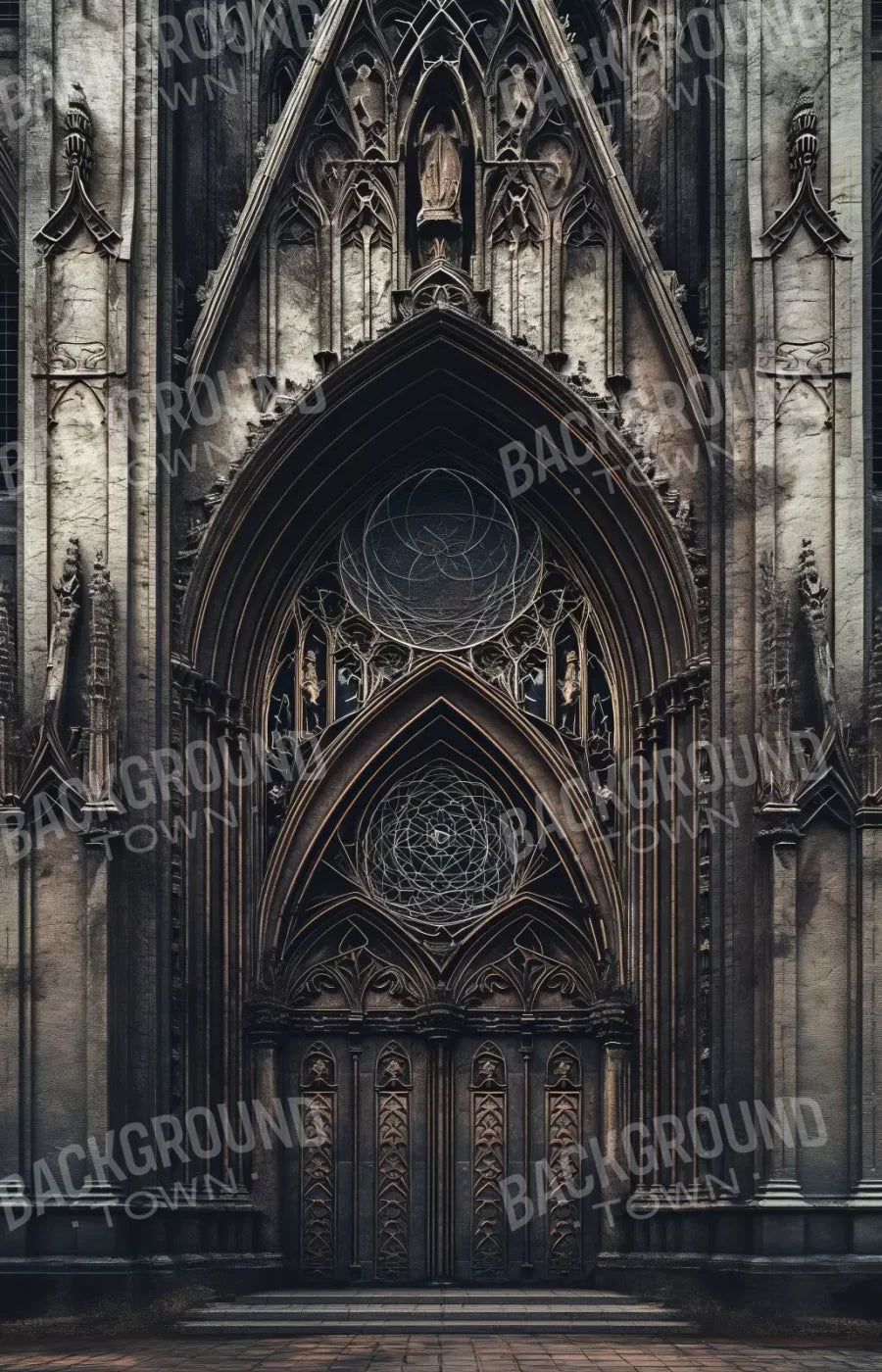 Victorian Castle Entrance 9’x14’ UltraCloth (108 x 168 inch) Backdrop