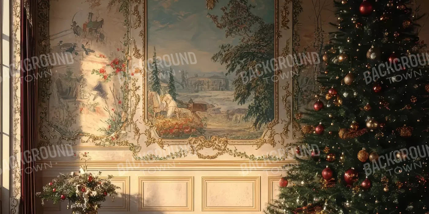 Victorian Christmas Morning 20’x10’ UltraCloth (240 x 120 inch) Backdrop