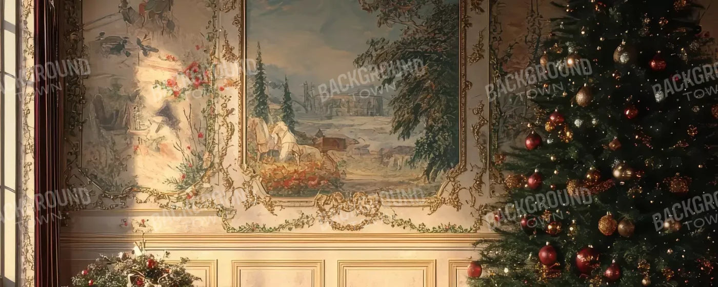 Victorian Christmas Morning 20’x8’ UltraCloth (240 x 96 inch) Backdrop