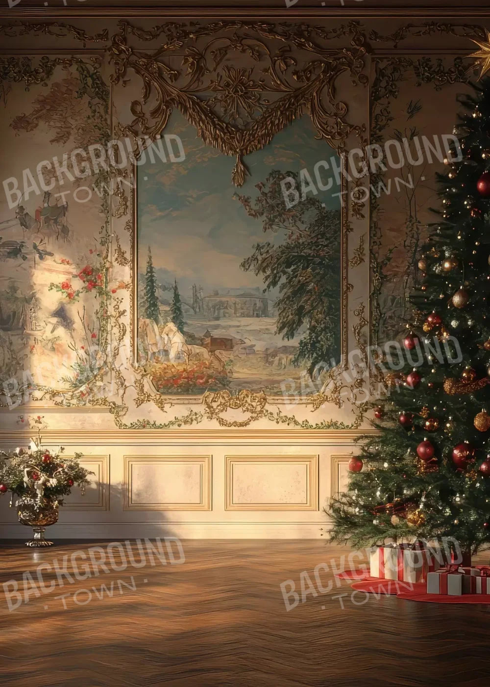 Victorian Christmas Morning 5’x7’ UltraCloth (60 x 84 inch) Backdrop