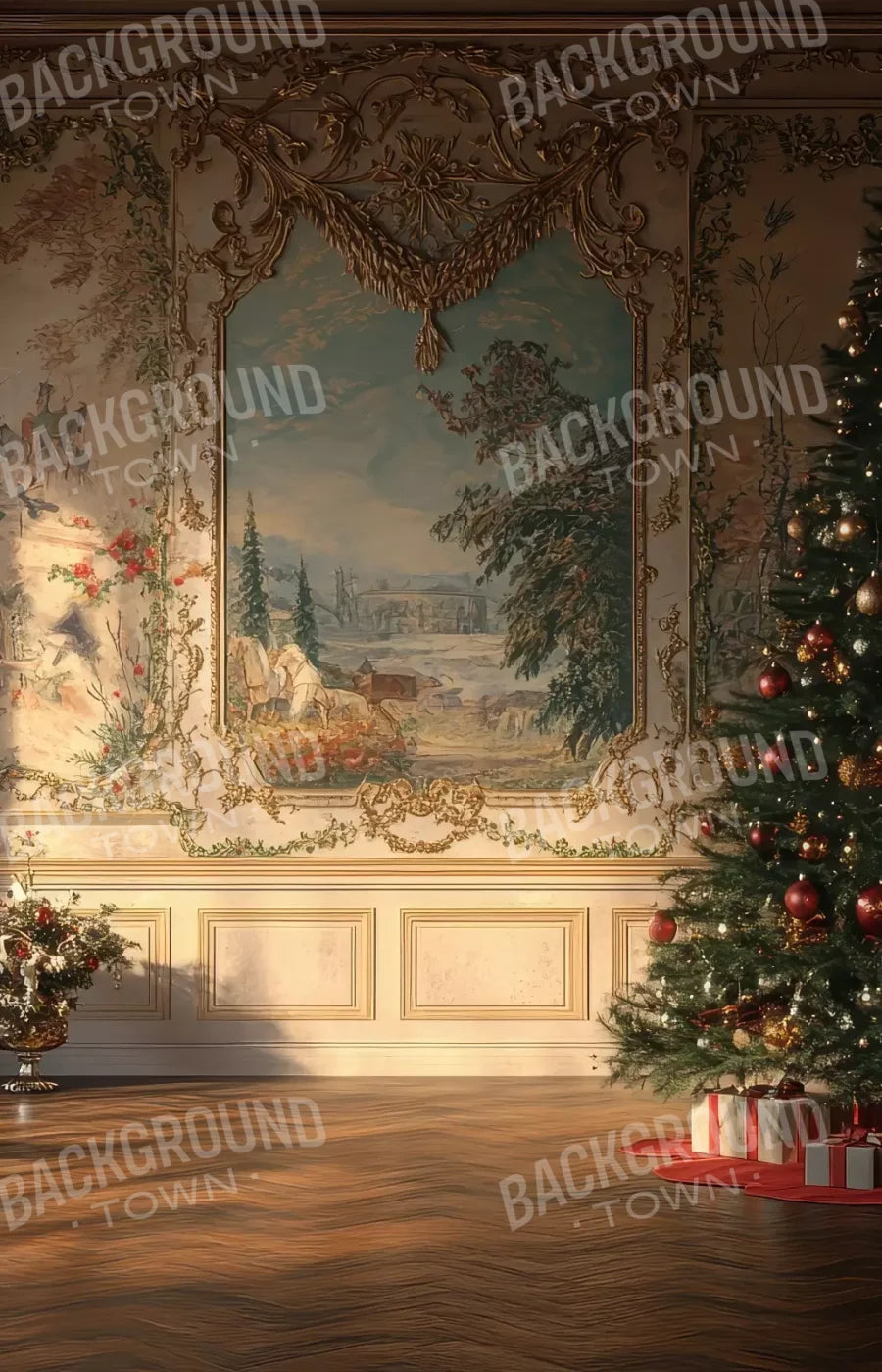 Victorian Christmas Morning 9’x14’ UltraCloth (108 x 168 inch) Backdrop