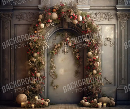 Victorian Christmas Arch 12’X10’ Ultracloth (144 X 120 Inch) Backdrop