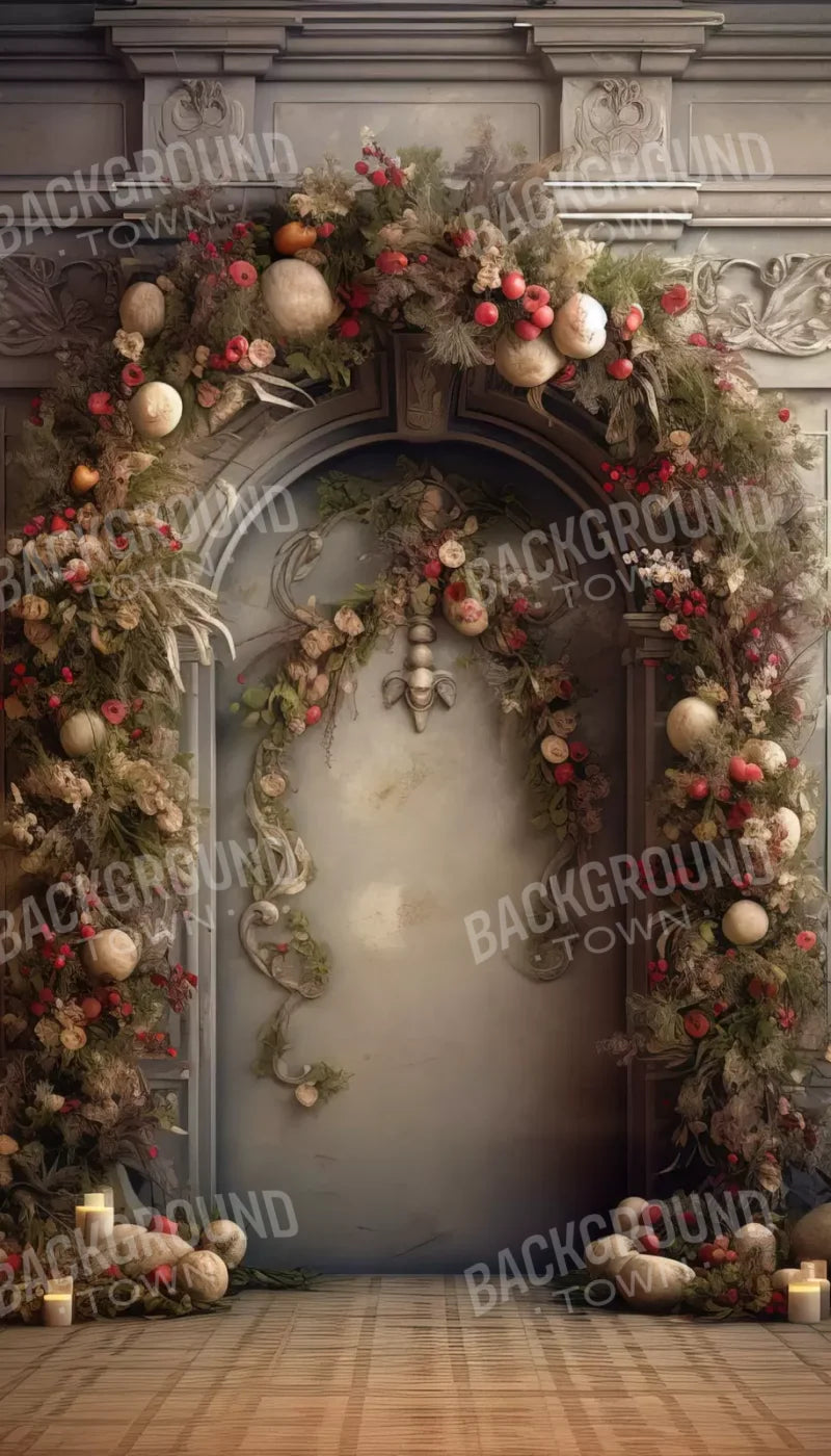 Victorian Christmas Arch 8’X14’ Ultracloth (96 X 168 Inch) Backdrop