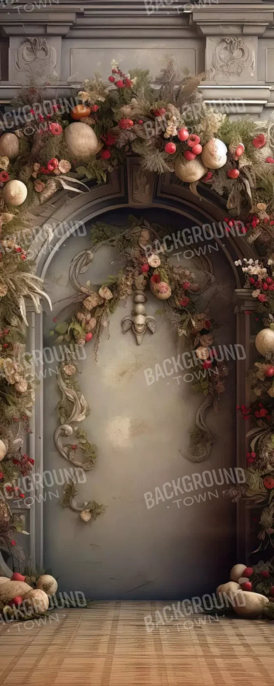 Victorian Christmas Arch 8’X20’ Ultracloth (96 X 240 Inch) Backdrop