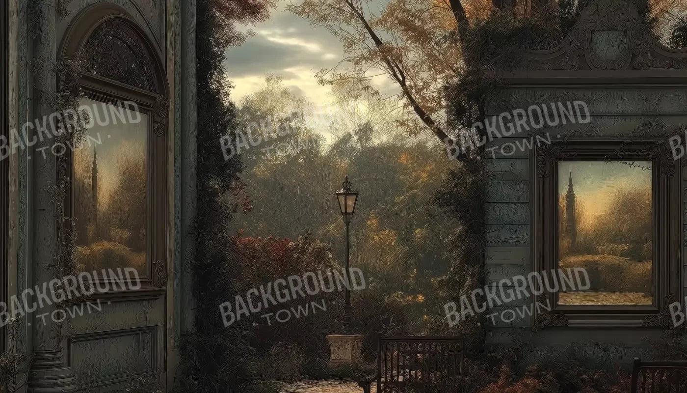 Victorian Courtyard 14’x8’ UltraCloth (168 x 96 inch) Backdrop