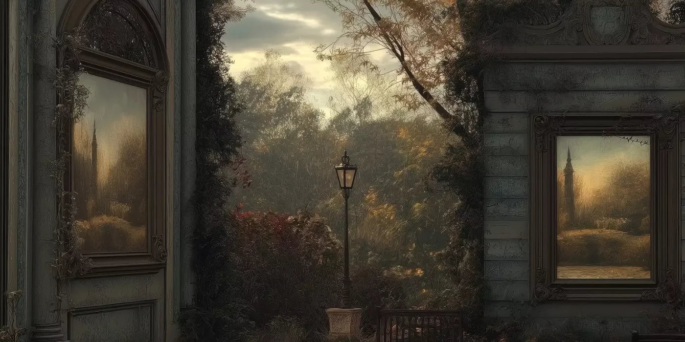 Victorian Courtyard 20’x10’ UltraCloth (240 x 120 inch) Backdrop