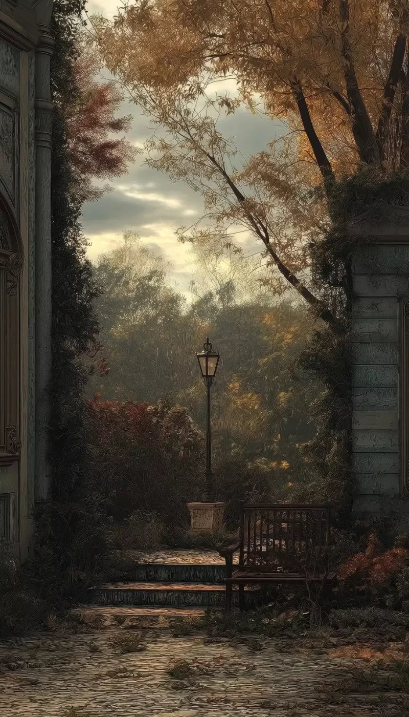 Victorian Courtyard 8’x14’ UltraCloth (96 x 168 inch) Backdrop