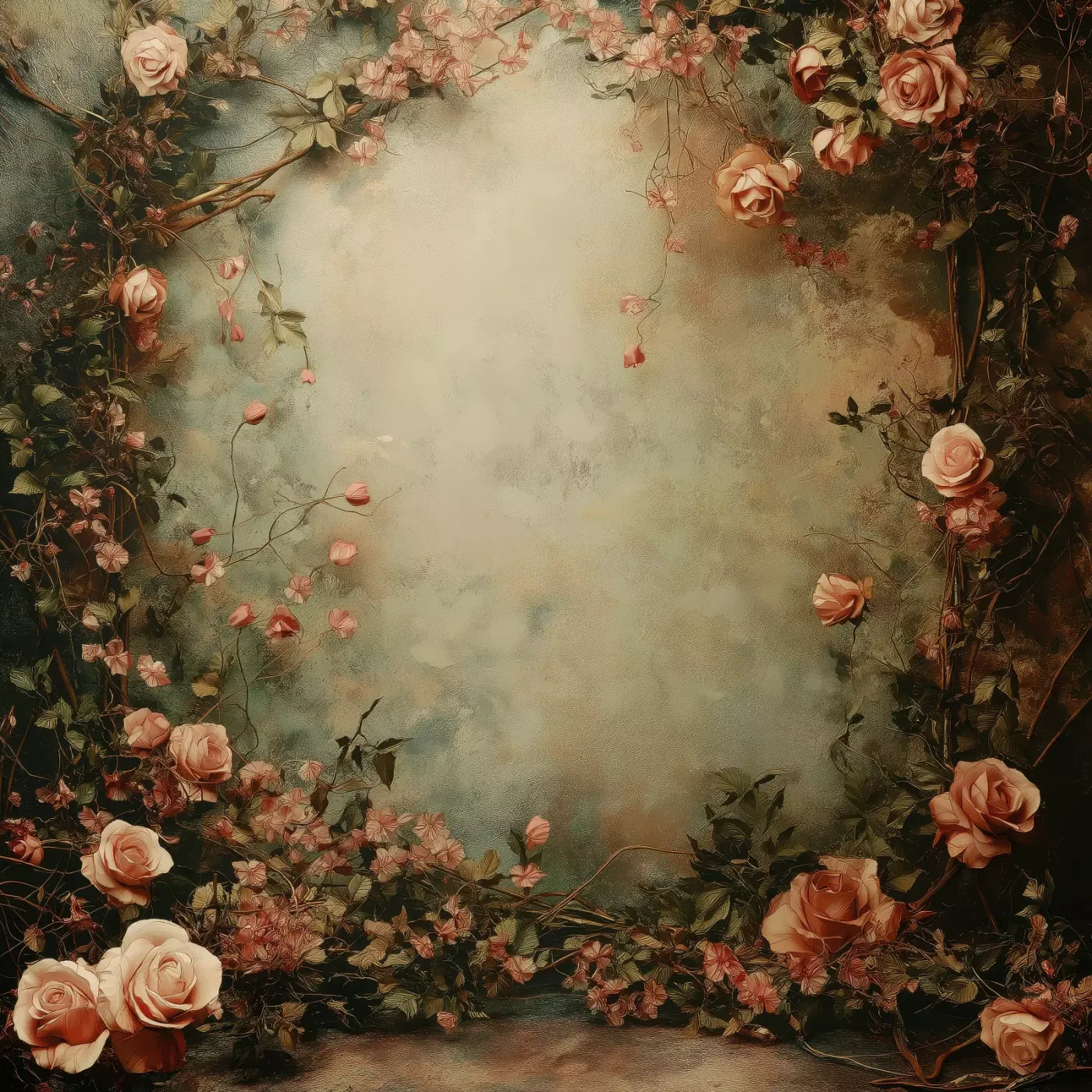Victorian Fairy Arch 8’x8’ Fleece (96 x 96 inch) Backdrop