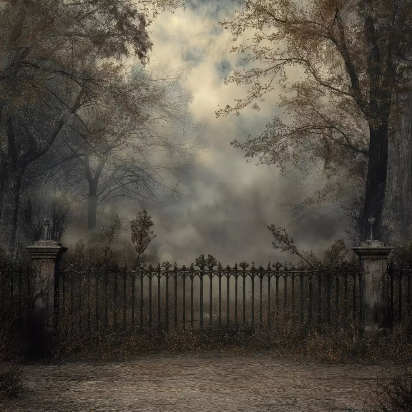 Victorian Fence 10’x10’ UltraCloth (120 x 120 inch) Backdrop