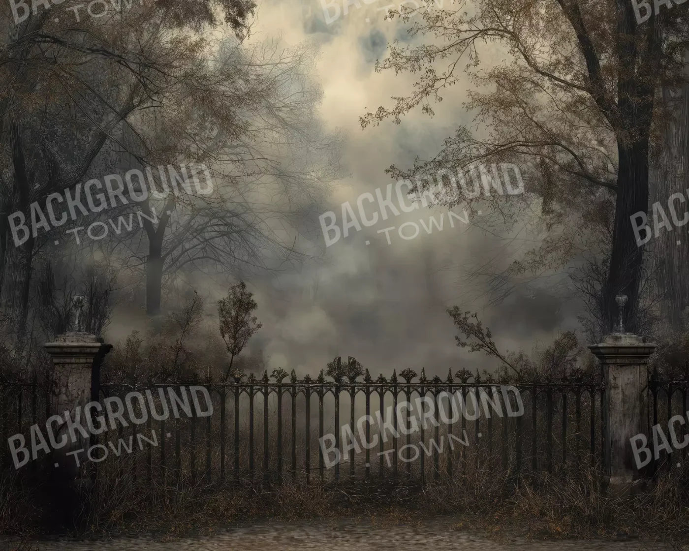 Victorian Fence 10’x8’ Fleece (120 x 96 inch) Backdrop