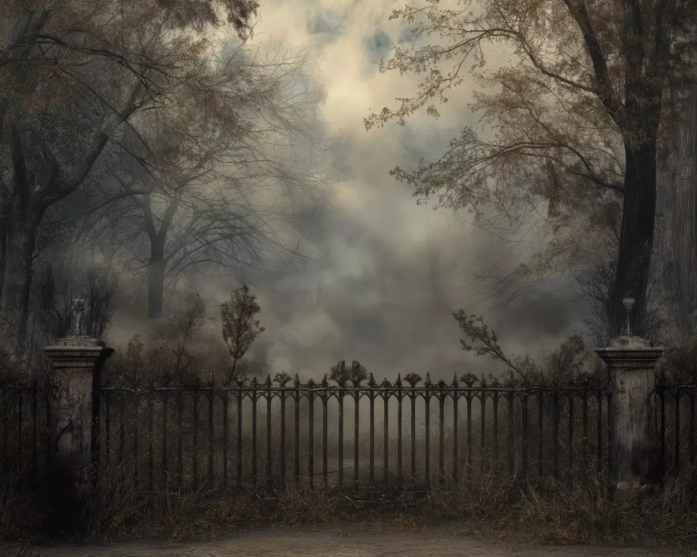 Victorian Fence 10’x8’ Fleece (120 x 96 inch) Backdrop