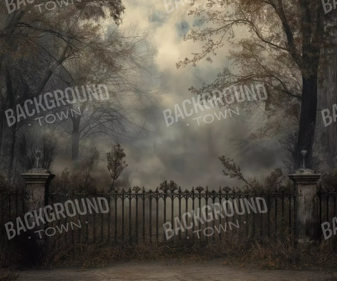 Victorian Fence 12’x10’ UltraCloth (144 x 120 inch) Backdrop