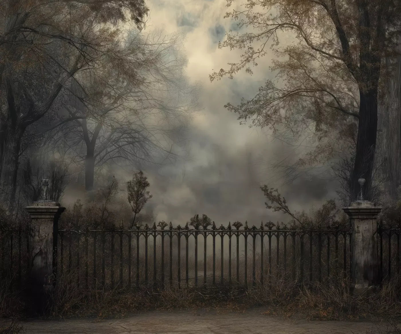 Victorian Fence 12’x10’ UltraCloth (144 x 120 inch) Backdrop