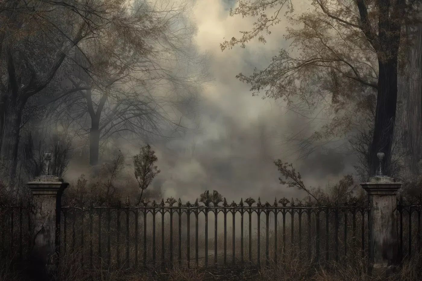 Victorian Fence 12’x8’ UltraCloth (144 x 96 inch) Backdrop