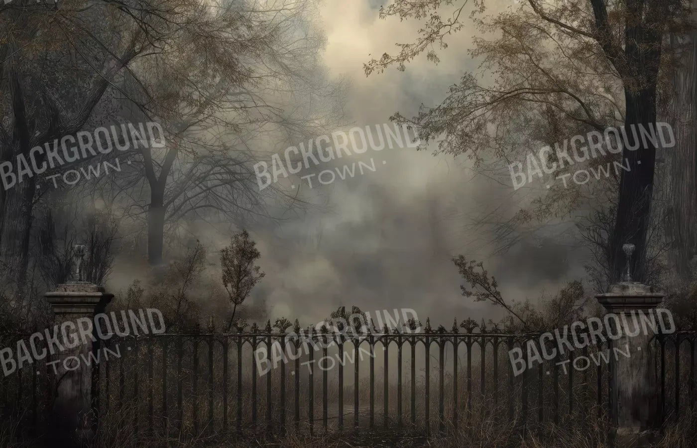 Victorian Fence 14’x9’ UltraCloth (168 x 108 inch) Backdrop