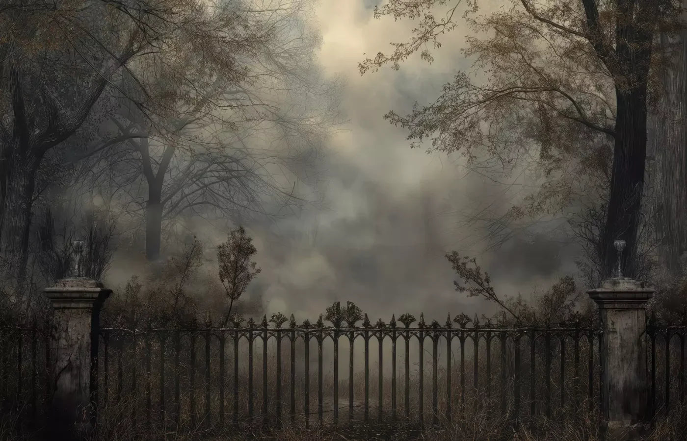 Victorian Fence 14’x9’ UltraCloth (168 x 108 inch) Backdrop