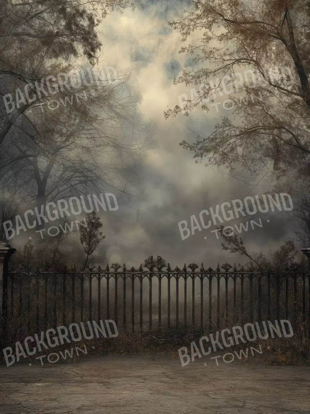 Victorian Fence 5’x6’8 Fleece (60 x 80 inch) Backdrop
