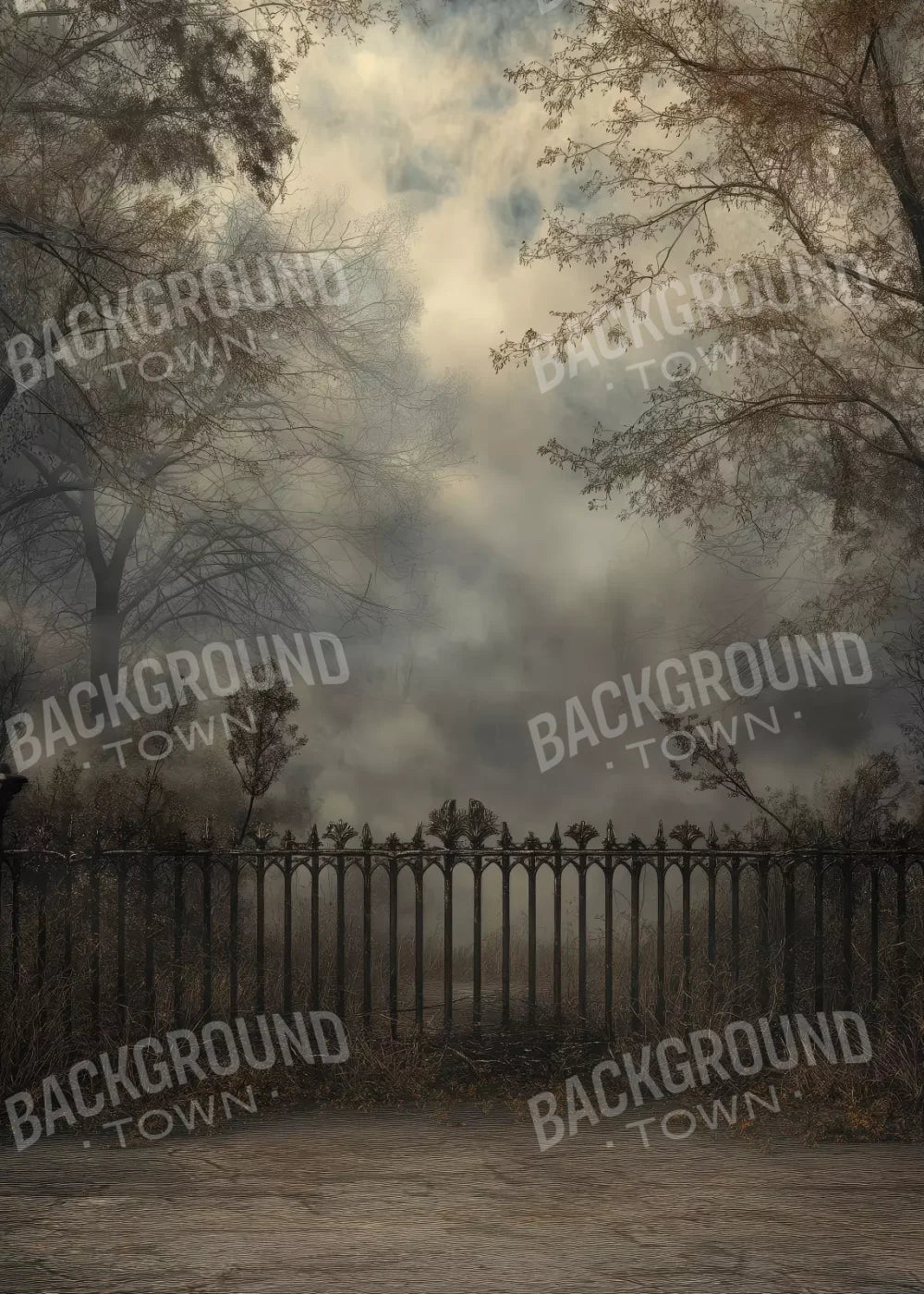 Victorian Fence 5’x7’ UltraCloth (60 x 84 inch) Backdrop