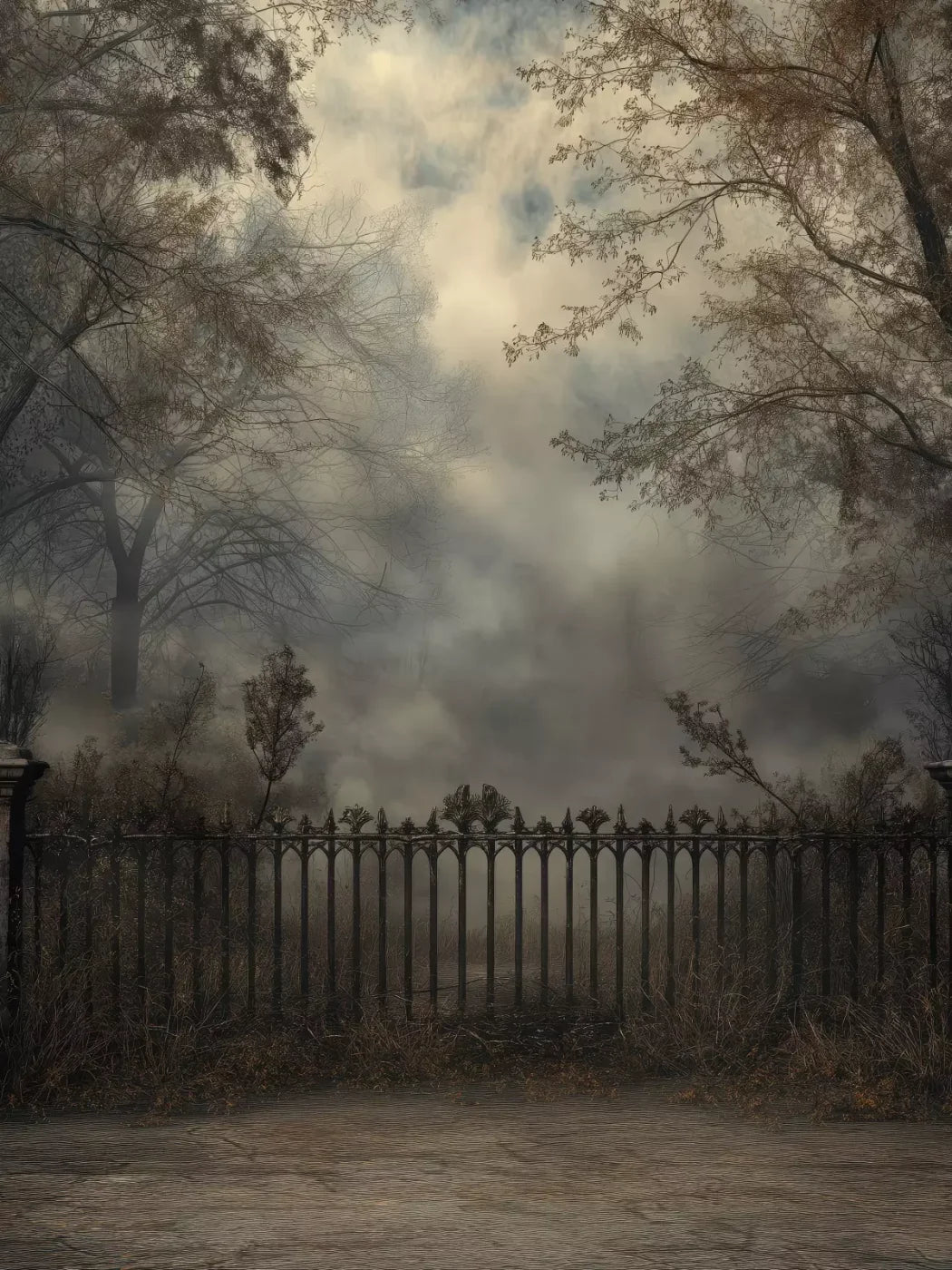 Victorian Fence 6’x8’ Fleece (72 x 96 inch) Backdrop