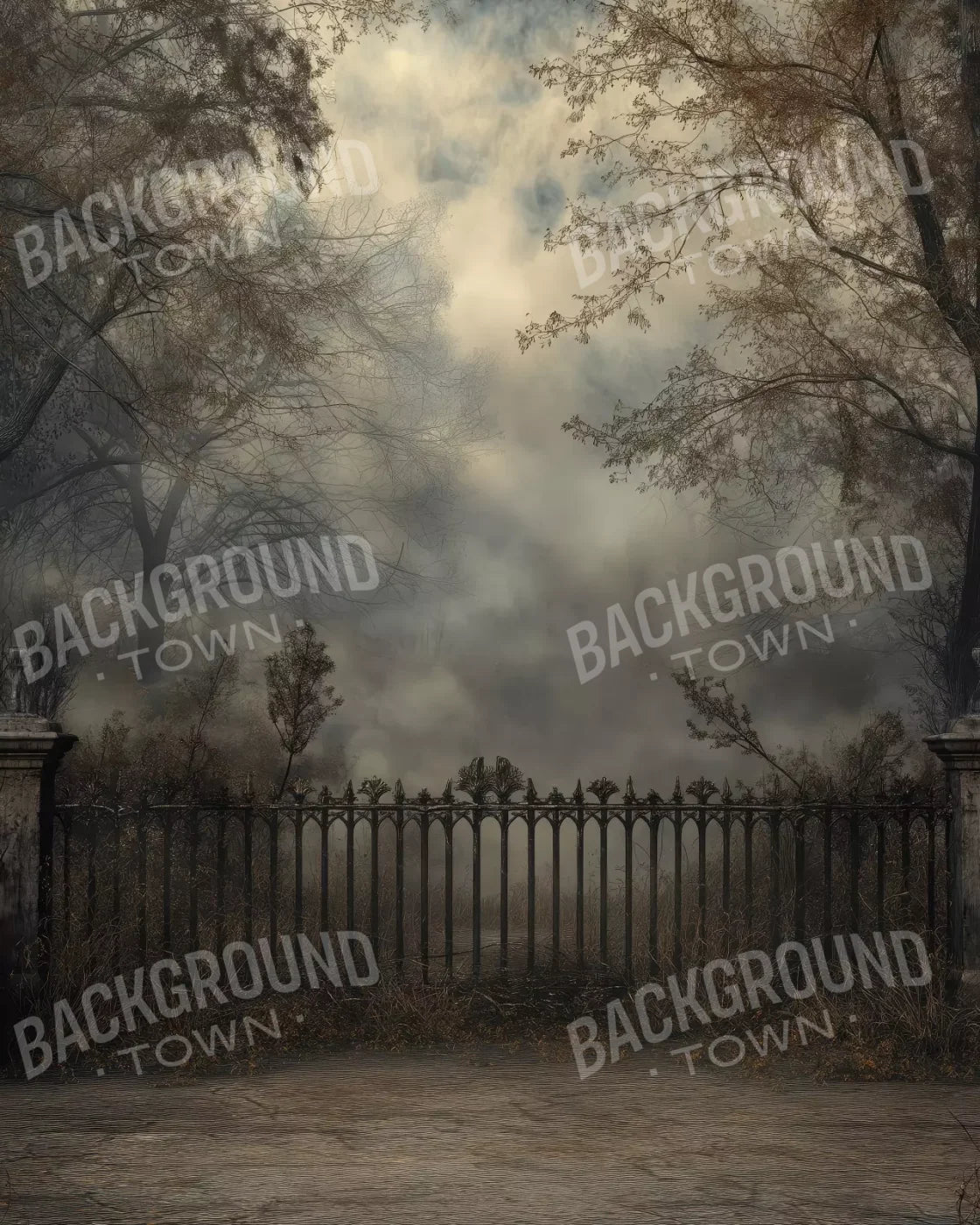 Victorian Fence 8’x10’ Fleece (96 x 120 inch) Backdrop