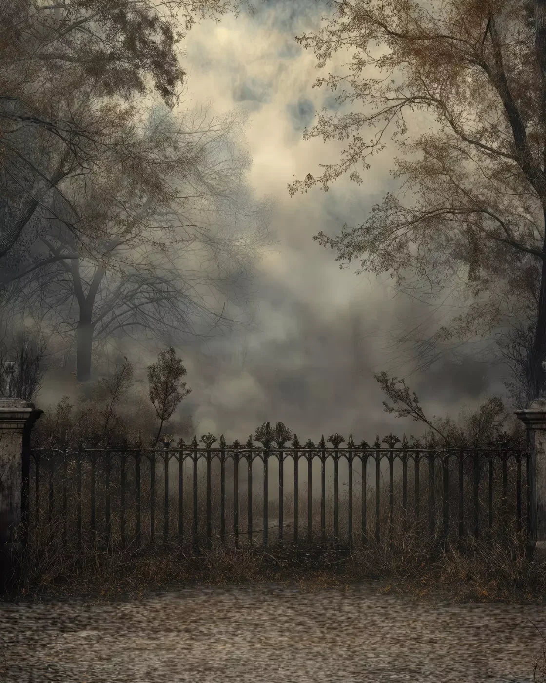 Victorian Fence 8’x10’ Fleece (96 x 120 inch) Backdrop