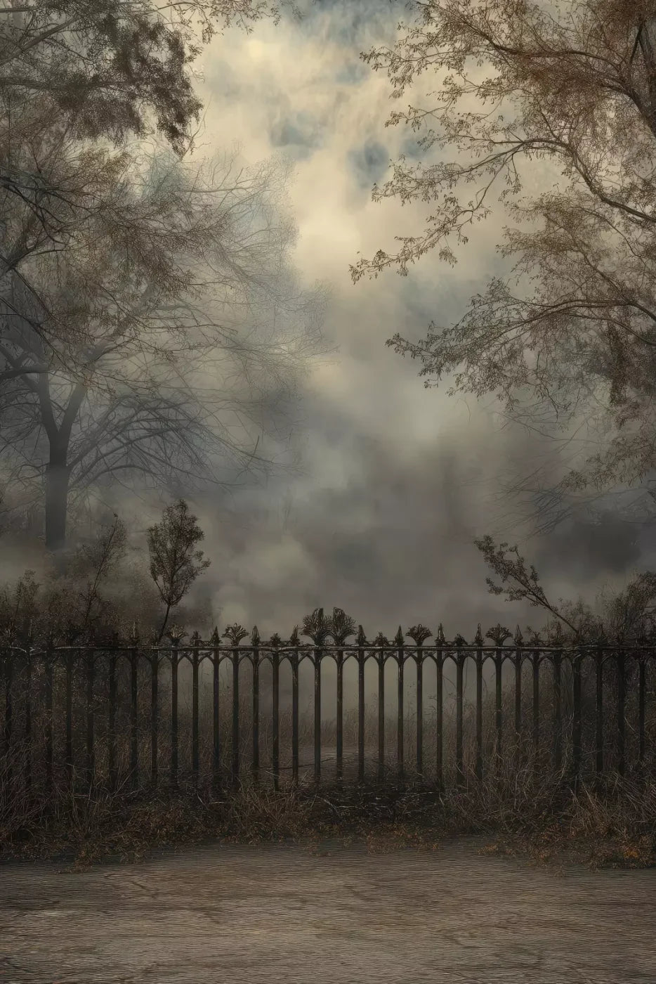 Victorian Fence 8’x12’ UltraCloth (96 x 144 inch) Backdrop