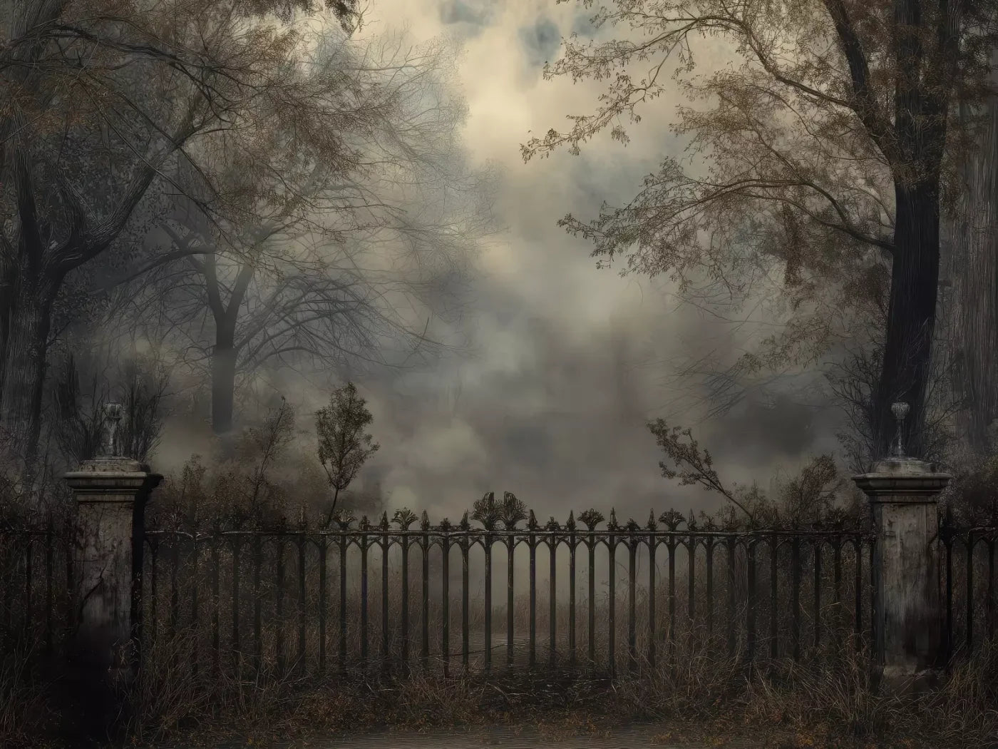 Victorian Fence 8’x6’ Fleece (96 x 72 inch) Backdrop